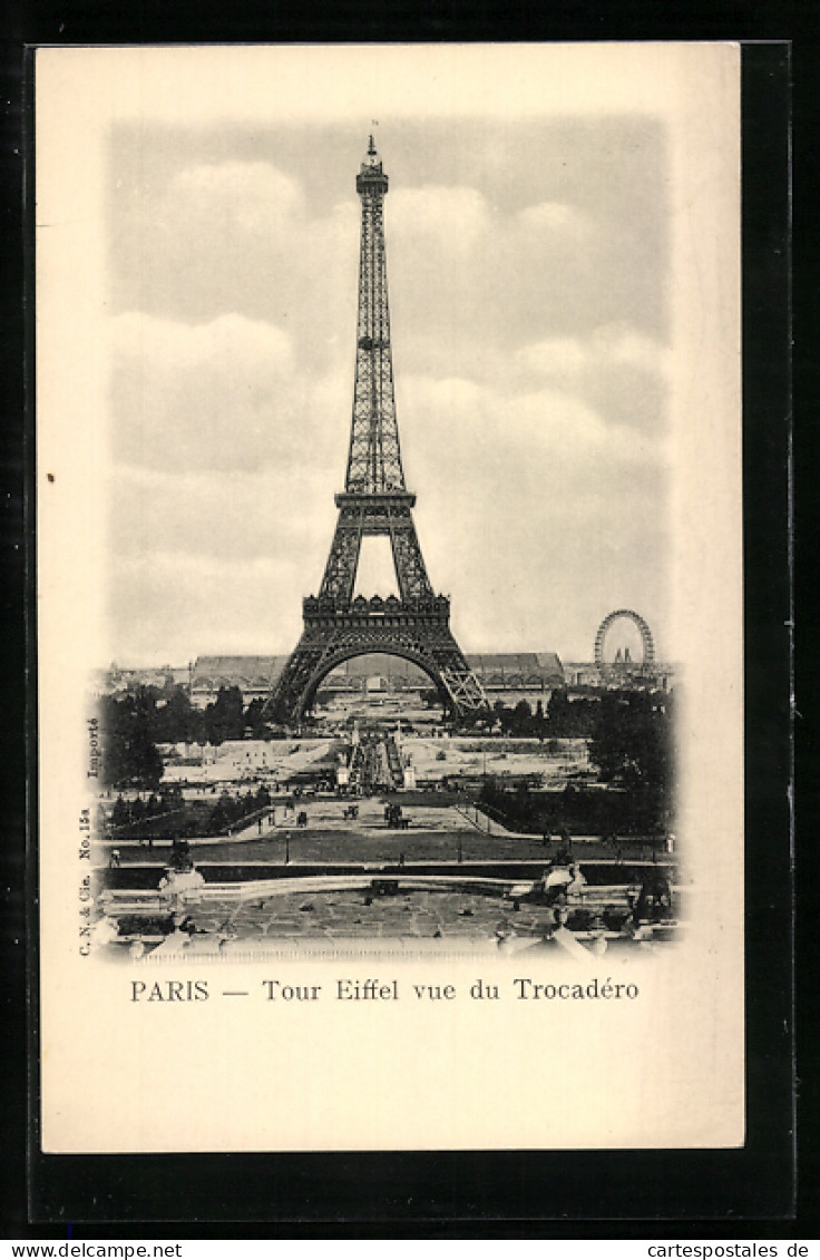 AK Paris VII, La Tour Eiffel, Eiffelturm, Trocadero, Riesenrad  - Andere & Zonder Classificatie