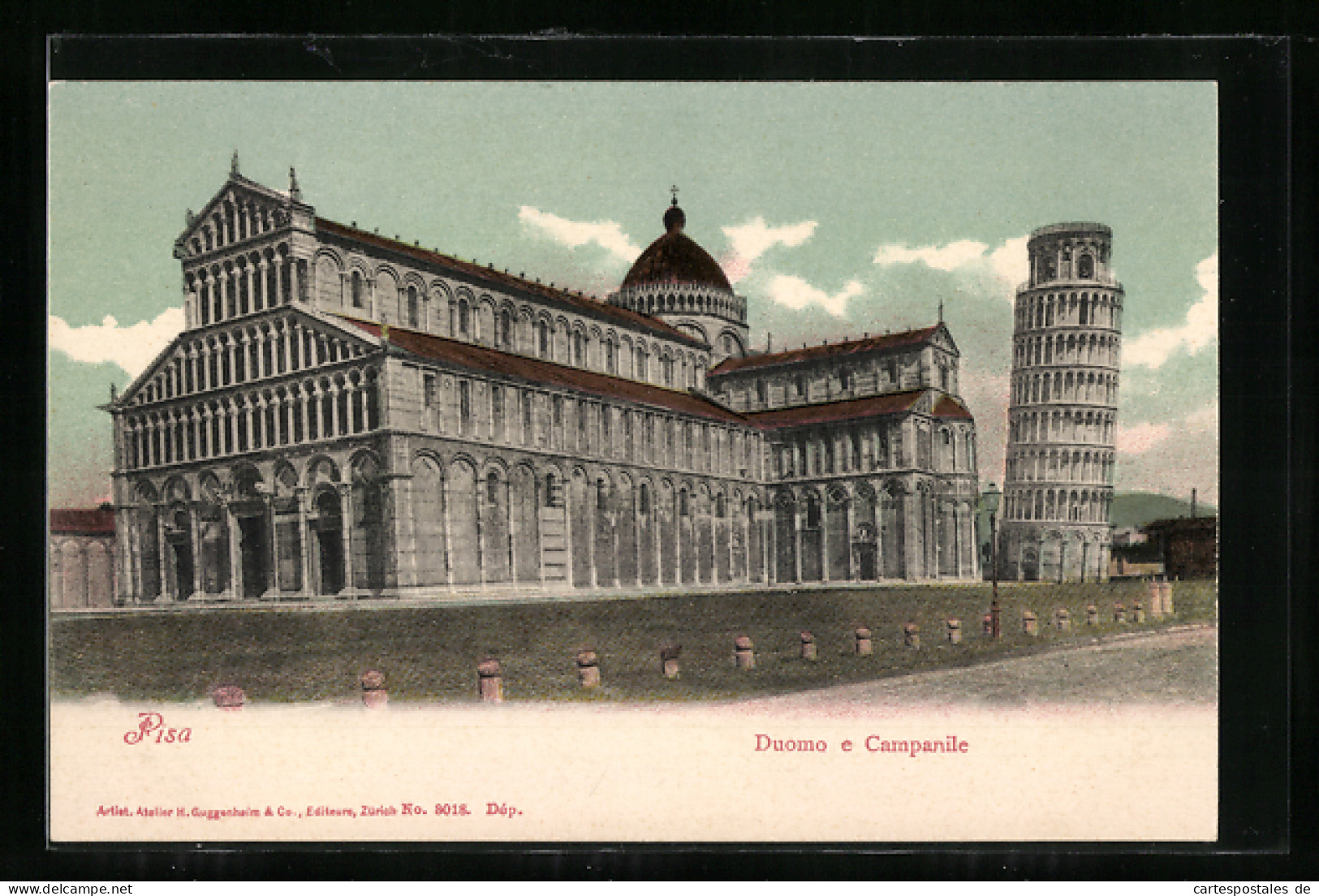 AK Pisa, Duomo E Campanile, Dom Und Der Schiefe Turm Von Pisa  - Sonstige & Ohne Zuordnung