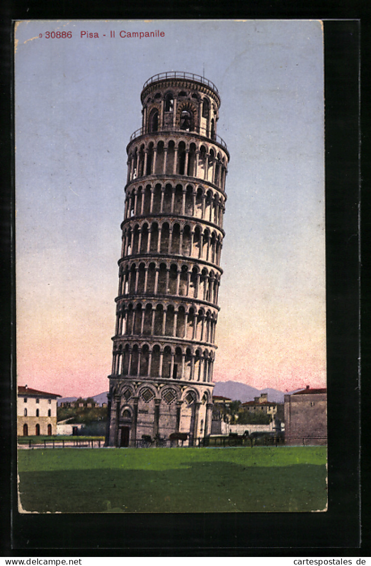 Cartolina Pisa, La Torre Pendente, Der Schiefe Turm Von Pisa, Il Campanile  - Pisa