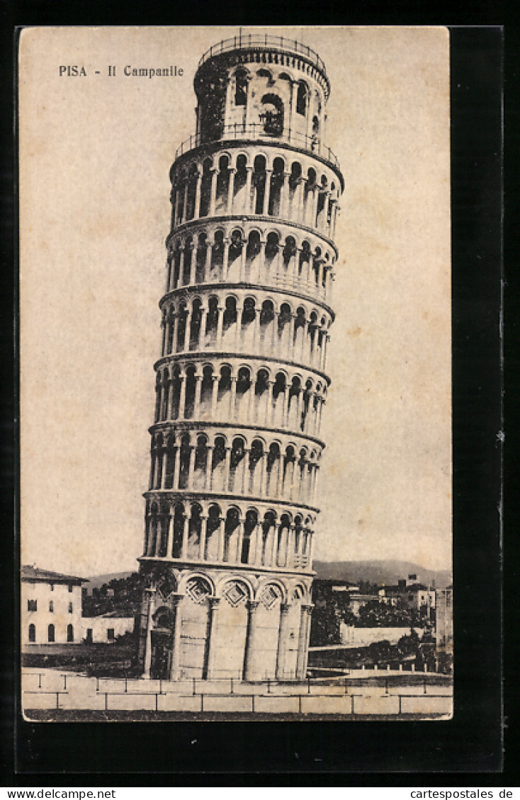 AK Pisa, Il Campanile, La Torre Pendente, Der Schiefe Turm Von Pisa  - Sonstige & Ohne Zuordnung