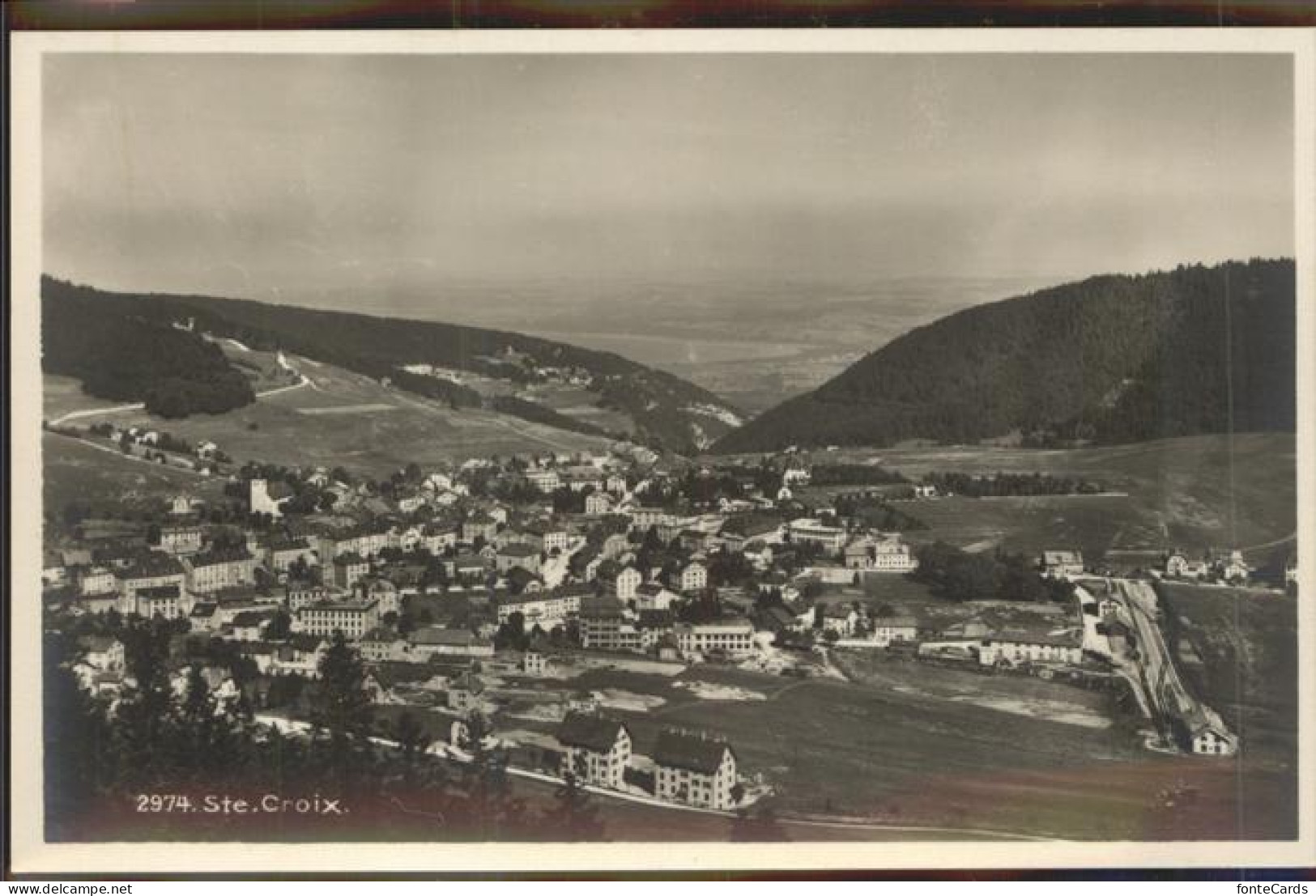 11306704 Ste Croix VD Panorama Waadtlaender Jura Ste-Croix - Otros & Sin Clasificación