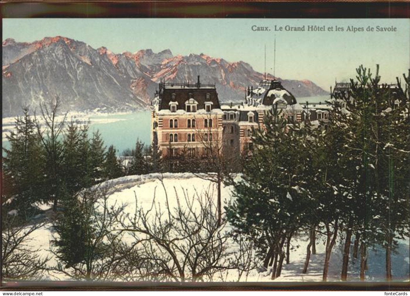 11306603 Caux VD Grand Hotel Et Les Alpes De Savoie Lac Leman Caux - Altri & Non Classificati