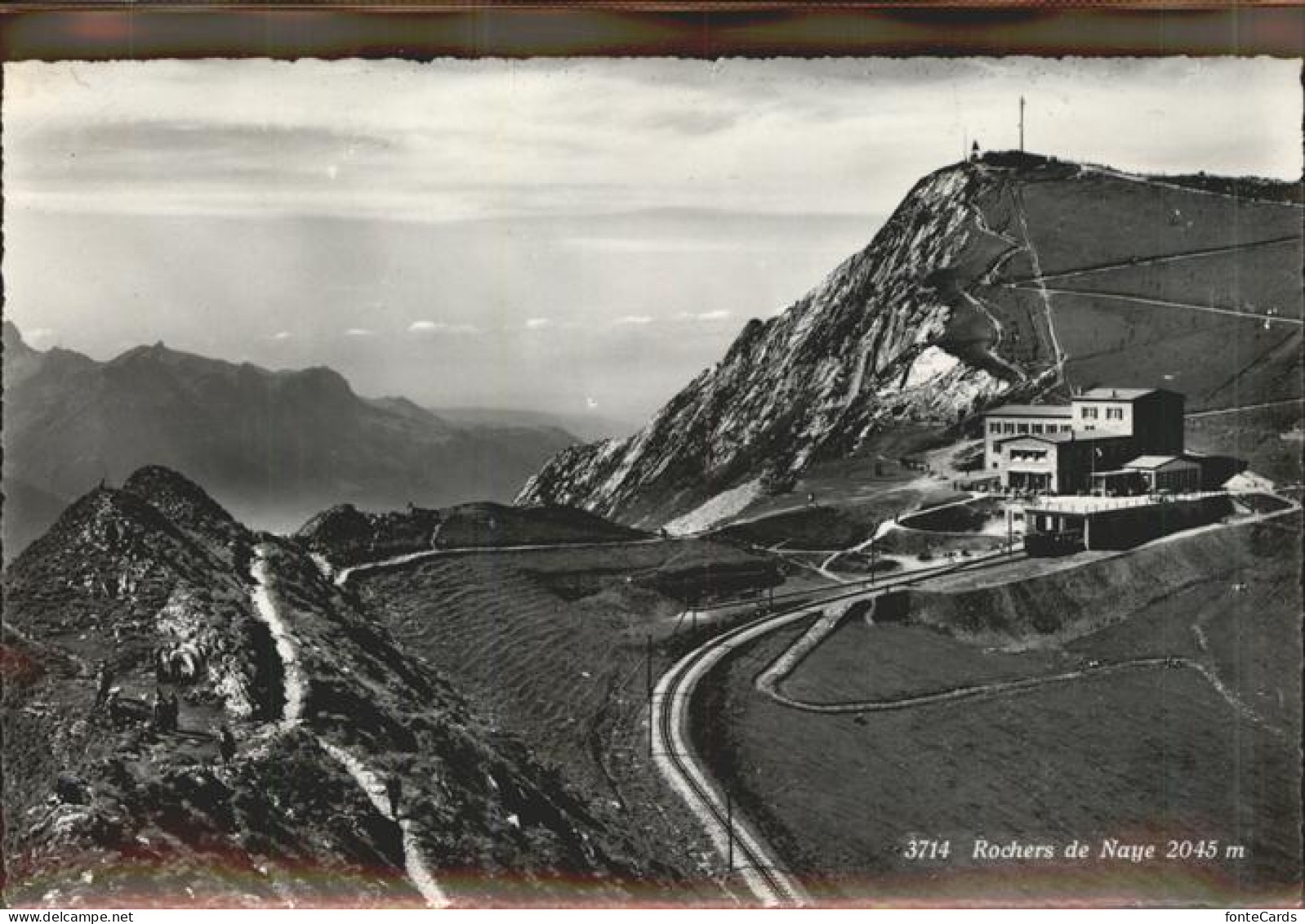 11306590 Montreux VD Rochers De Naye Hotel Zahnradbahn Bergstation Berner Alpen  - Otros & Sin Clasificación