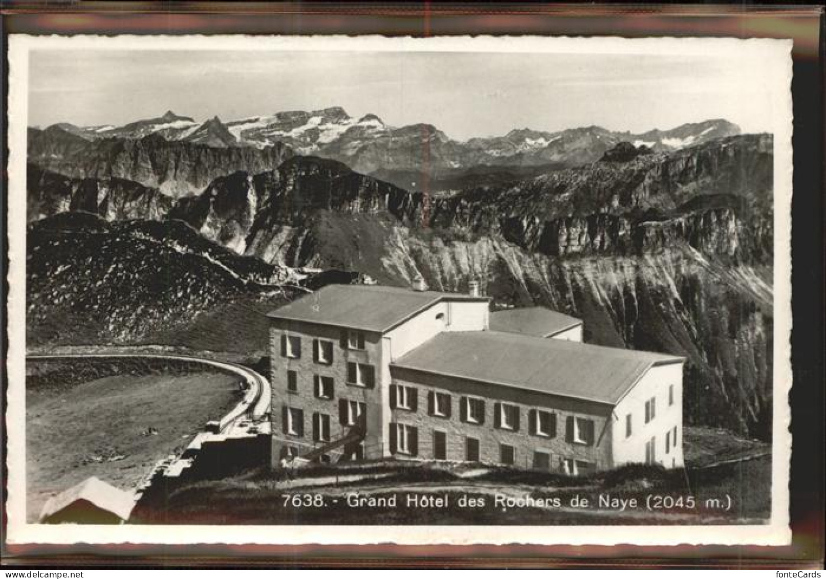 11306588 Montreux VD Rochers De Naye Zahnradbahn Bergstation Hotel Berner Alpen  - Andere & Zonder Classificatie