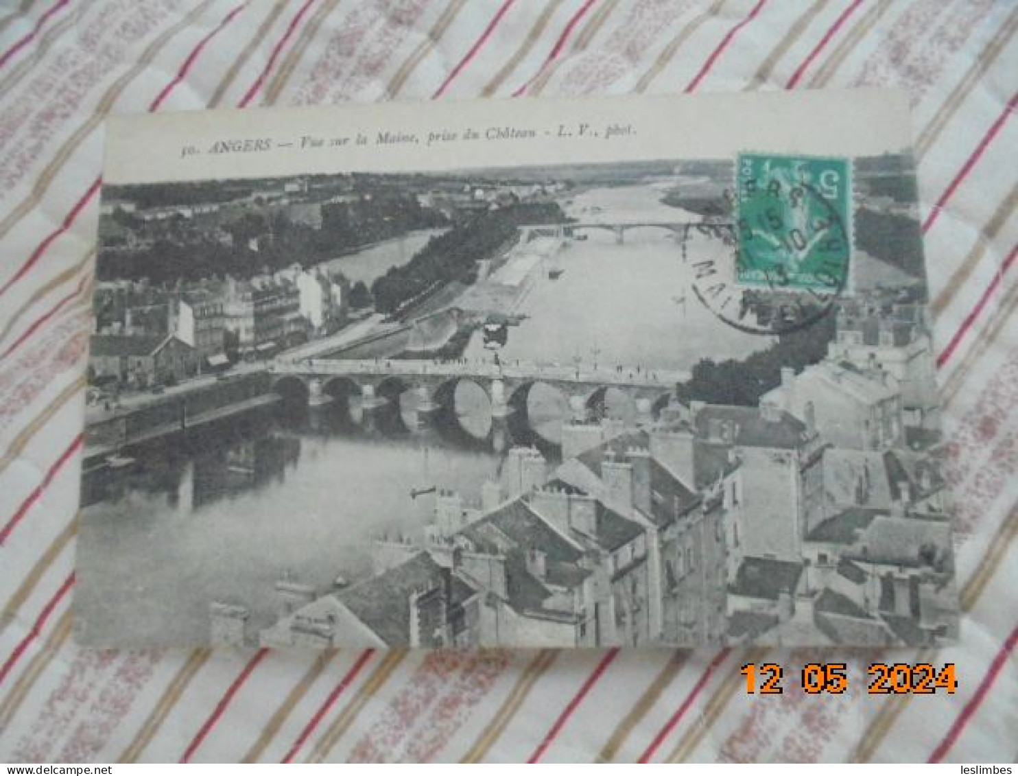 Angers. . Vue Sur La Maine, Prise Du Chateau. LV 50 PM 1913 - Angers