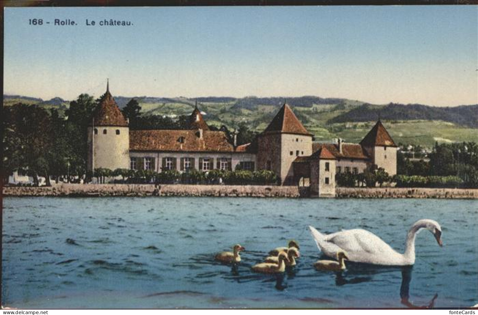 11306570 Rolle Vaud Genfer See Schloss Schwaene Rolle Vaud - Andere & Zonder Classificatie