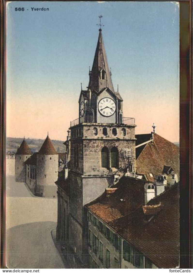 11306562 Yverdon-les-Bains L Eglise Et Le Chateau Yverdon-les-Bains - Andere & Zonder Classificatie