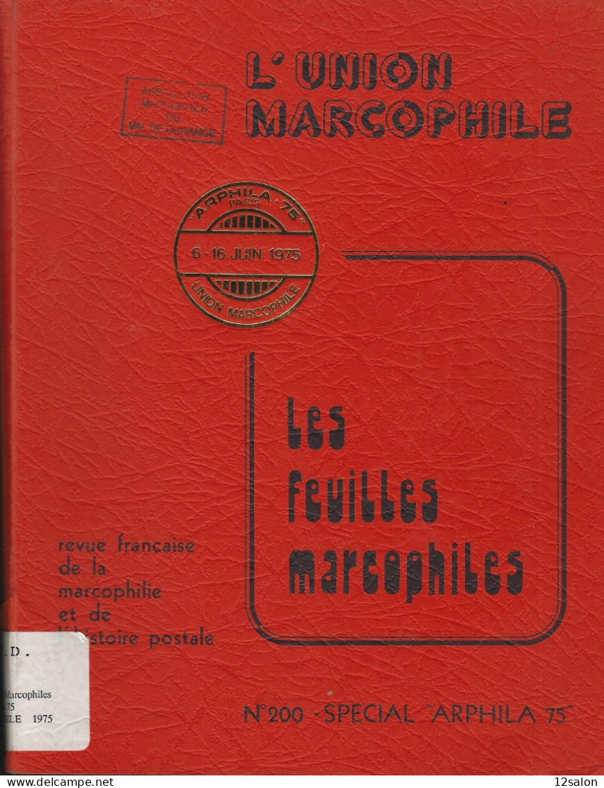 FEUILLES MARCOPHILES SPECIAL ARPHILA 75 - Französisch
