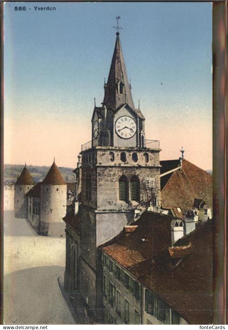 11306559 Yverdon VD L Eglise Et Le Chateau  - Andere & Zonder Classificatie