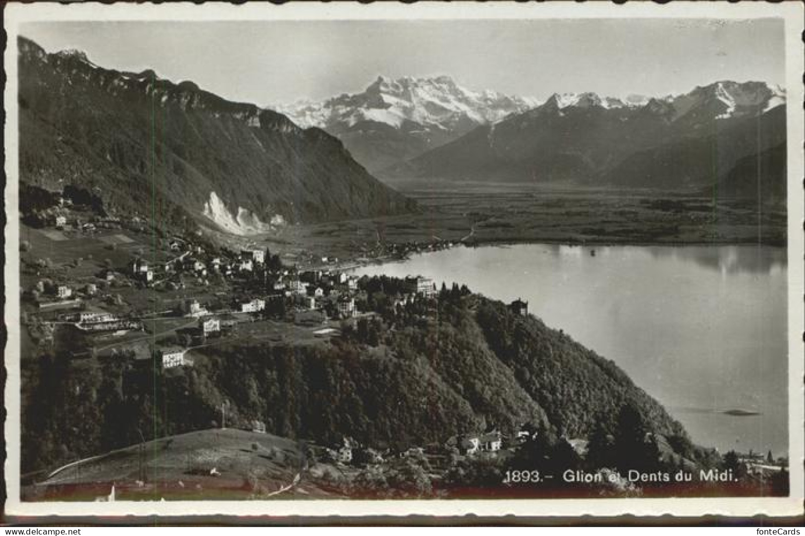 11306553 Glion Panorama Lac Leman Et Les Dents Du Midi Glion - Sonstige & Ohne Zuordnung