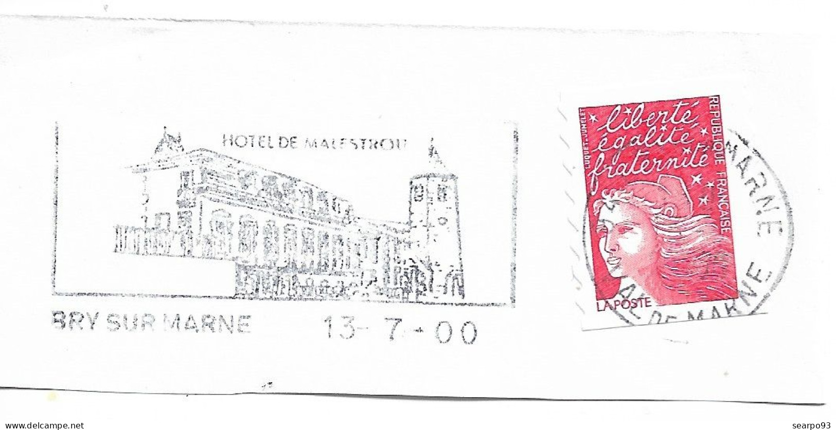 FRANCE. POSTMARK. BRY SUR MARNE. 2000 - 1961-....