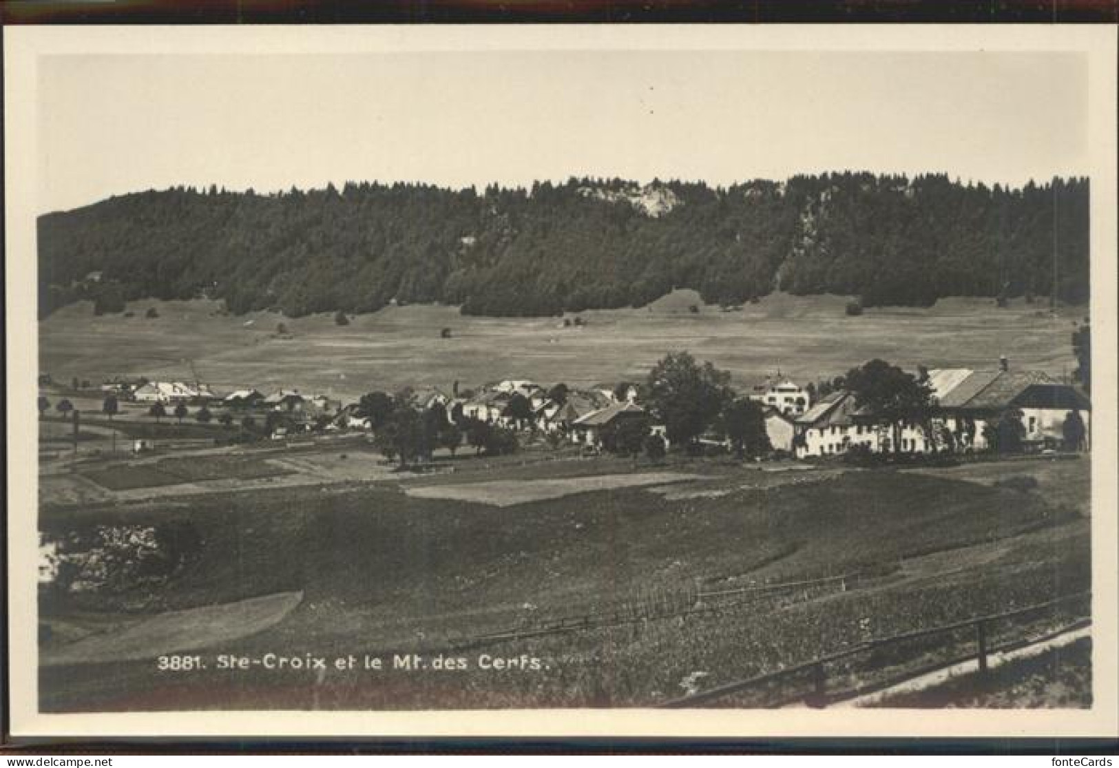 11306536 Ste Croix VD Panorama Et Le Mont Des Cerfs Ste Croix VD - Autres & Non Classés