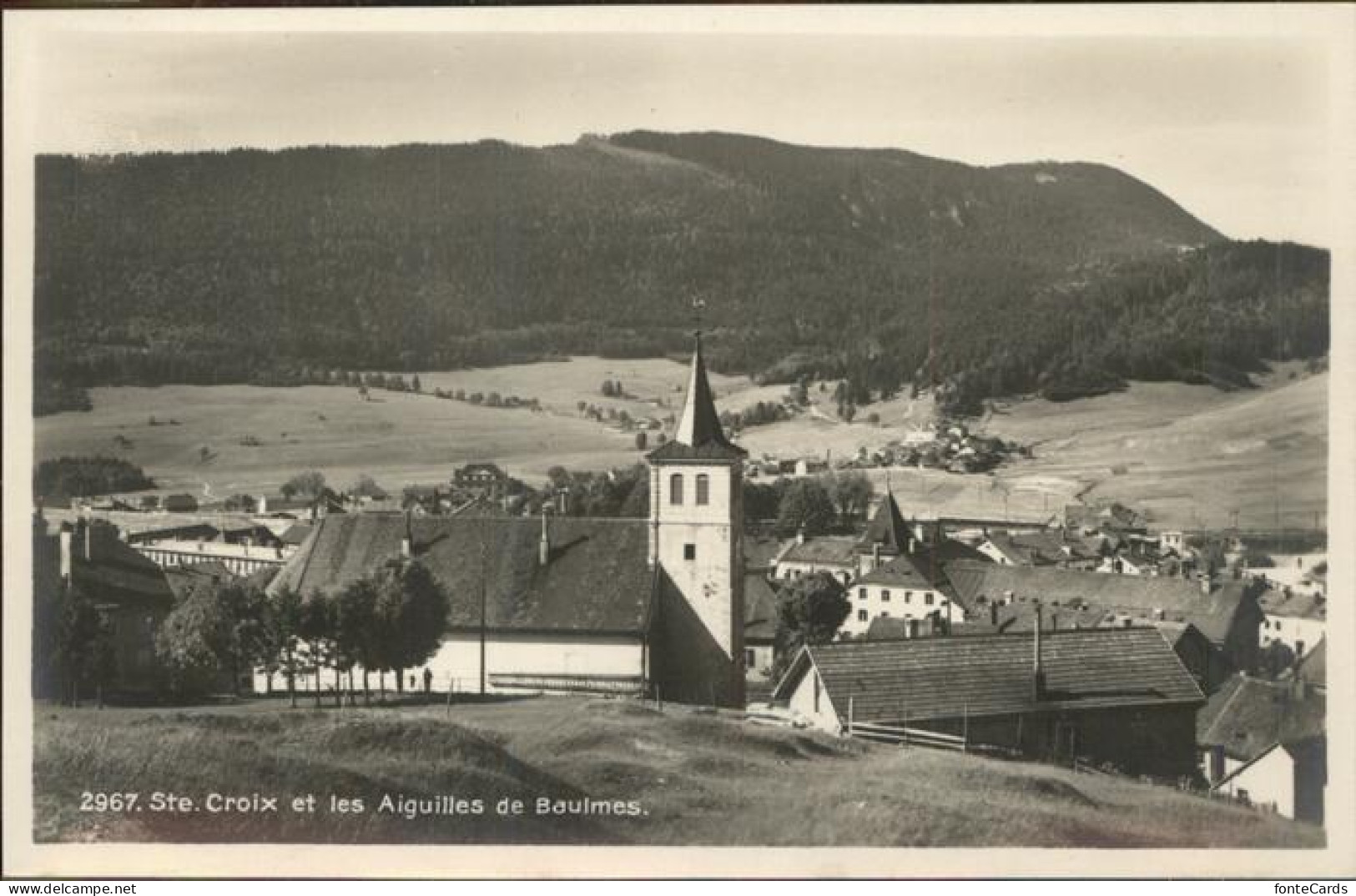 11306534 Ste Croix VD L Eglise Et Les Aiguilles De Baulmes Ste Croix VD - Autres & Non Classés