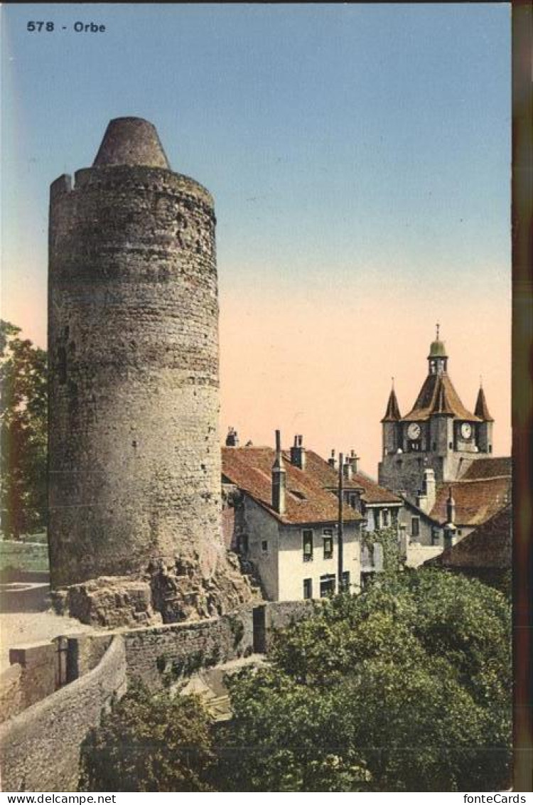 11306497 Orbe Turm Kirche Altstadt Orbe - Sonstige & Ohne Zuordnung