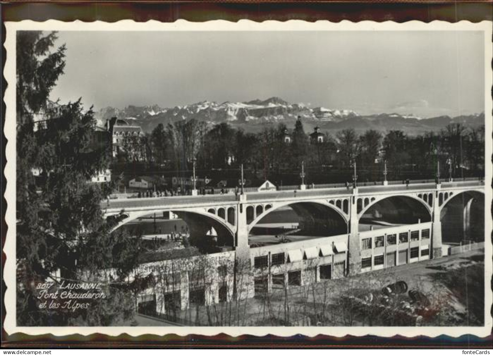 11306487 Lausanne VD Pont Chauderon Et Les Alpes De Savoie Lausanne - Altri & Non Classificati