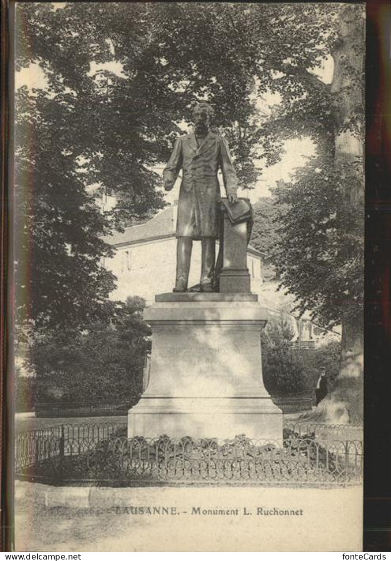 11306483 Lausanne VD Monument L. Ruchonnet Lausanne - Sonstige & Ohne Zuordnung