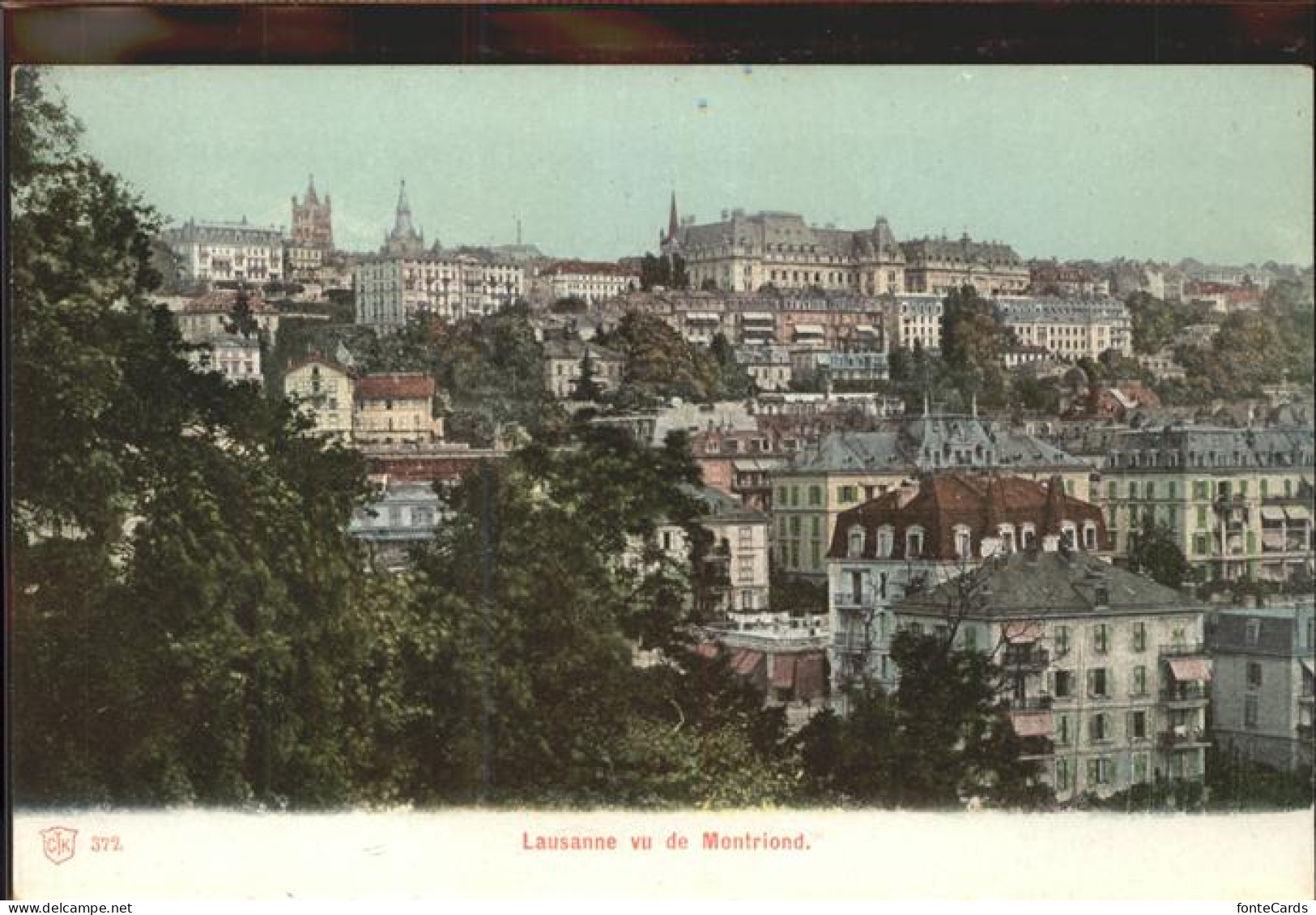 11306475 Lausanne VD Vue De Montriond Lausanne - Sonstige & Ohne Zuordnung