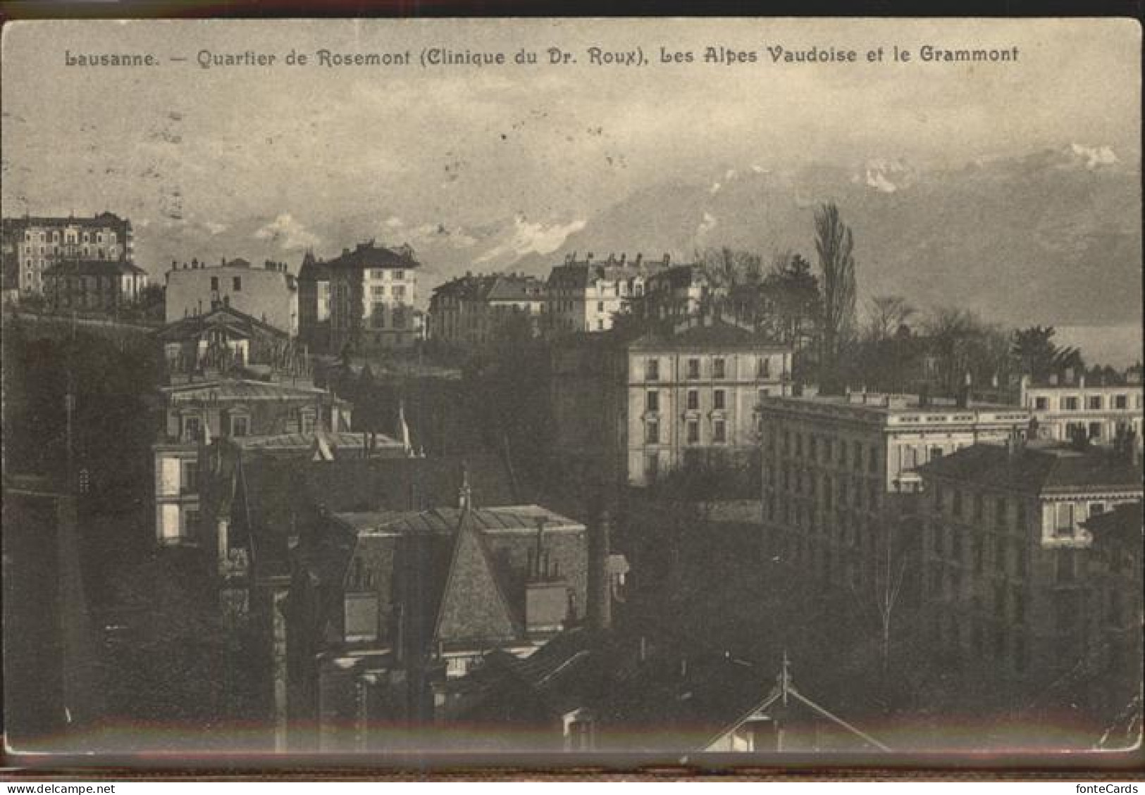 11306473 Lausanne VD Quartier De Rosemont Clinique Du Dr Roux Alpes Vaudoise Et  - Sonstige & Ohne Zuordnung