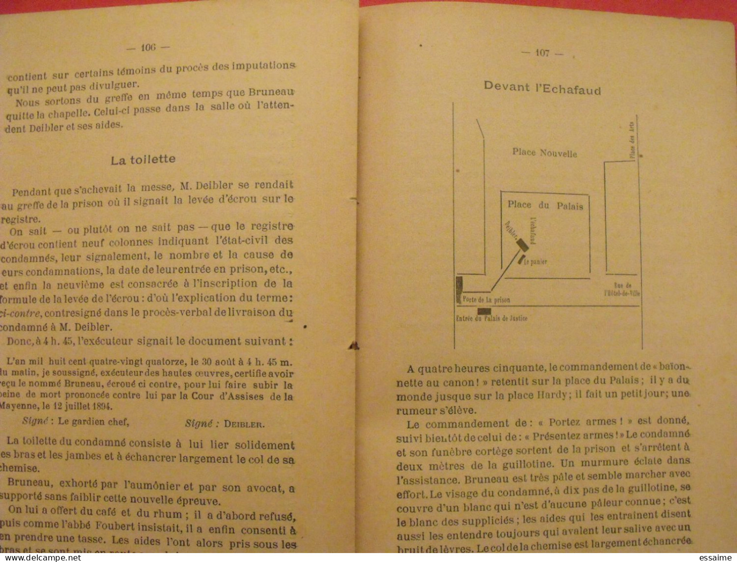 dossier sur l'Affaire abbé Bruneau Fricot Bourdais de 1894 Entrammes Laval Mayenne + photos, documents de justice