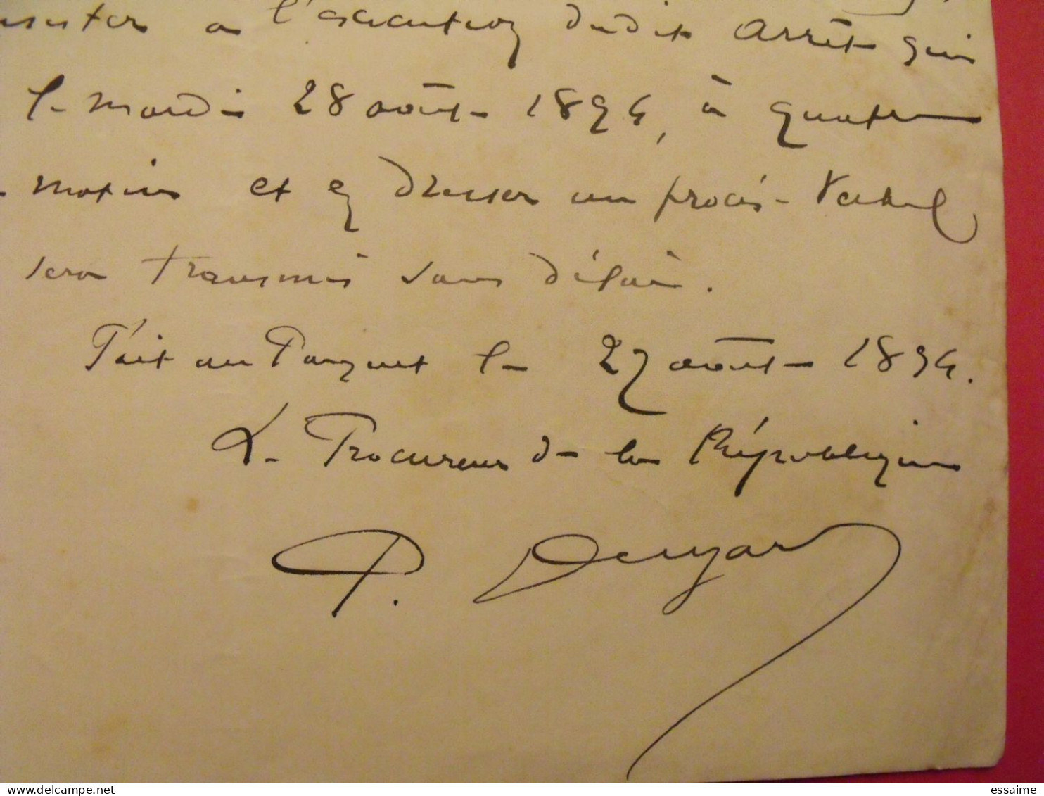 dossier sur l'Affaire abbé Bruneau Fricot Bourdais de 1894 Entrammes Laval Mayenne + photos, documents de justice