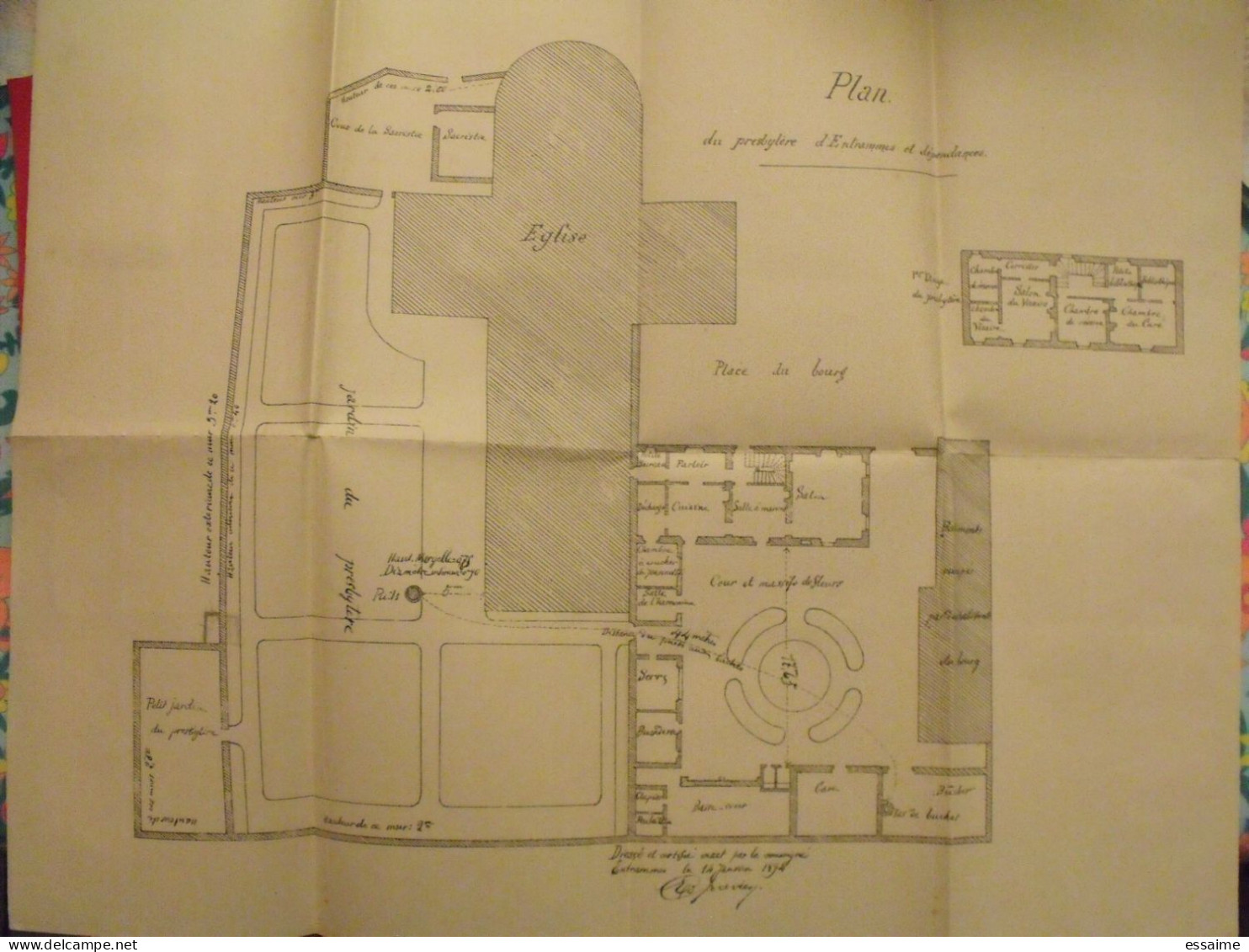 dossier sur l'Affaire abbé Bruneau Fricot Bourdais de 1894 Entrammes Laval Mayenne + photos, documents de justice