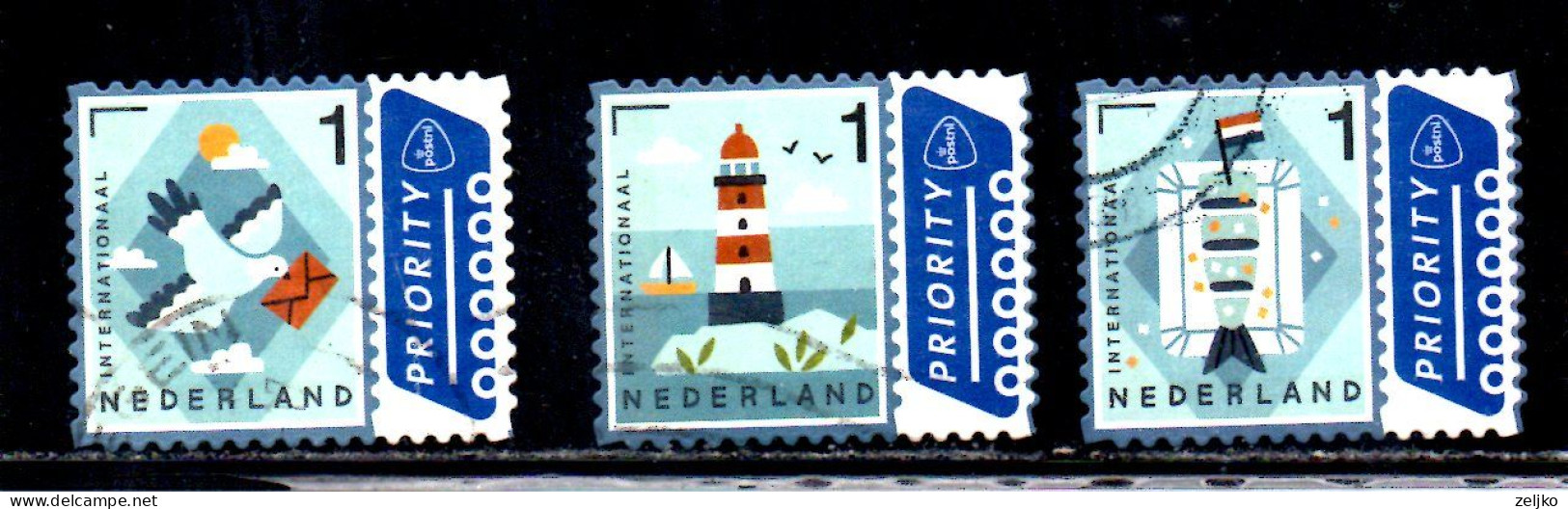 Netherlands, Used, Priority, International - Usados