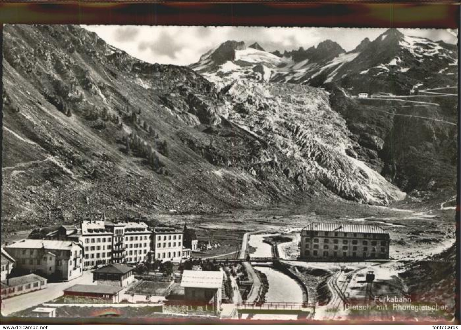 11306451 Gletsch Teilansicht Mit Rhonegletscher Wallis Gletsch - Sonstige & Ohne Zuordnung