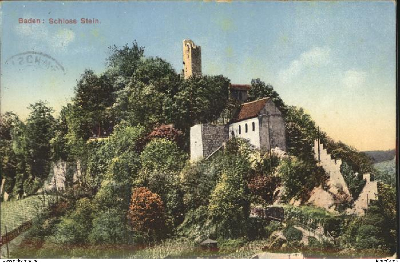 11306431 Baden AG Schloss Stein Ruine Baden - Otros & Sin Clasificación