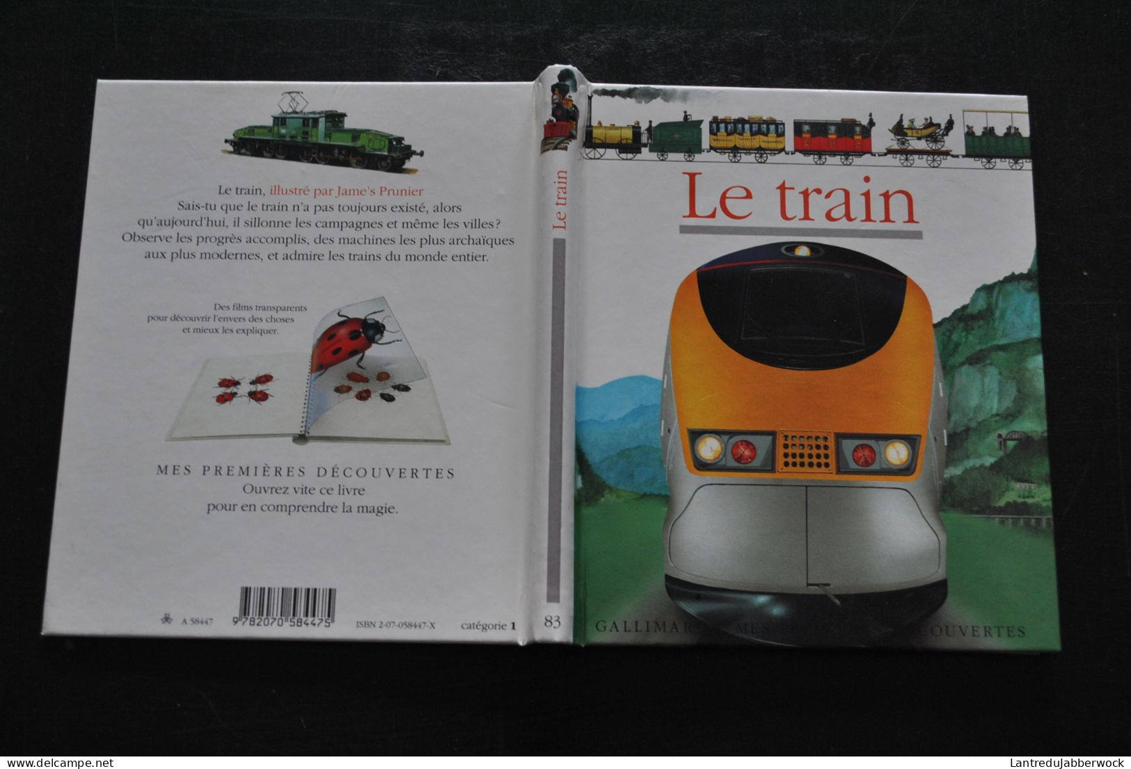 Le Train Gallimard 1995 Collection Mes Premières Découvertes Images Type Cellulo Transparentes TGV Eurostar - Bahnwesen & Tramways