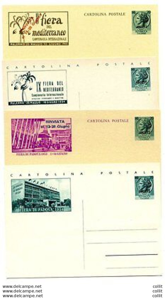 Trieste A - C.P. Fiere D'Italia N. C24/C25 + C29/C30 Cartoline Nuove - Neufs