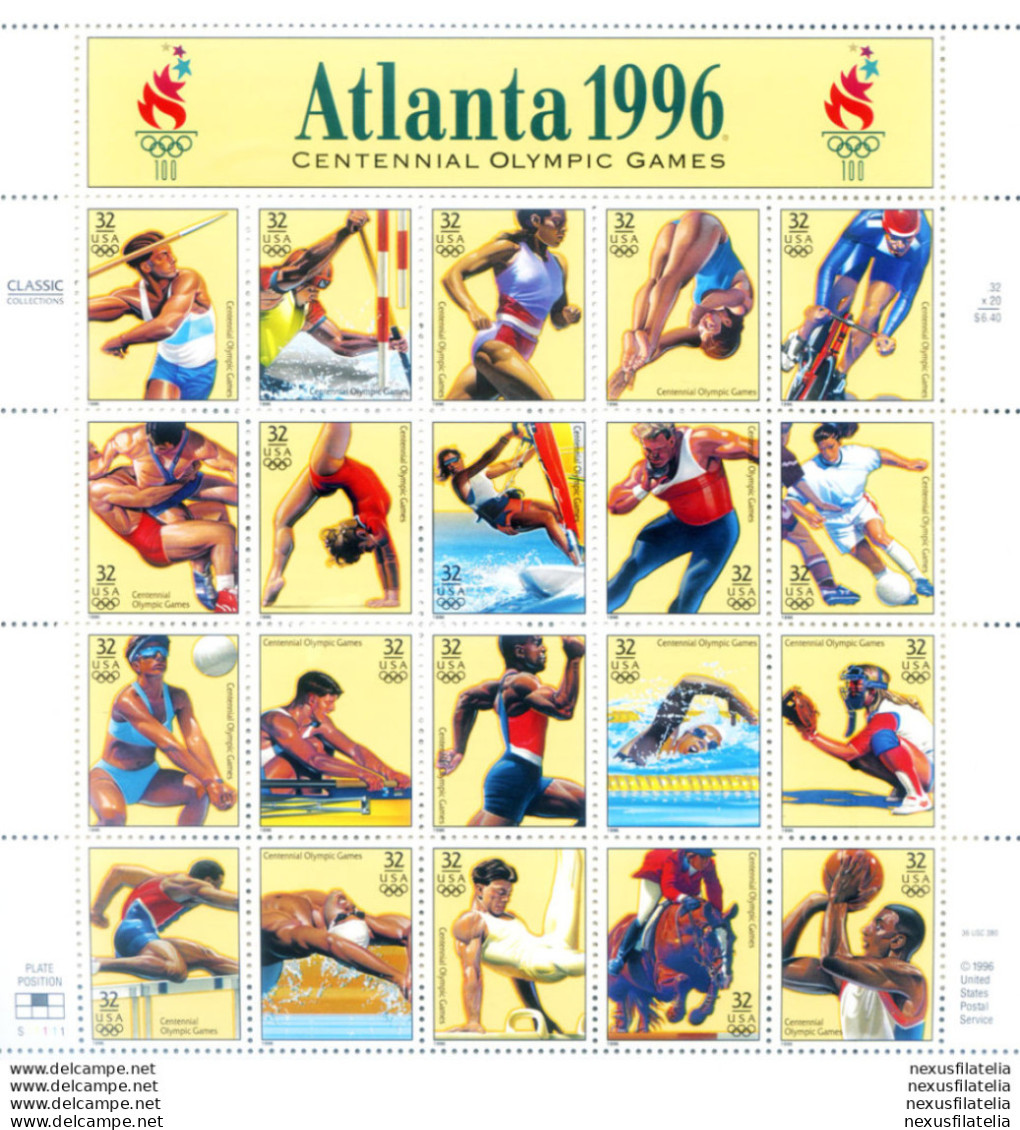 Sport. Olimpiadi Atlanta 1996. - Blocks & Sheetlets