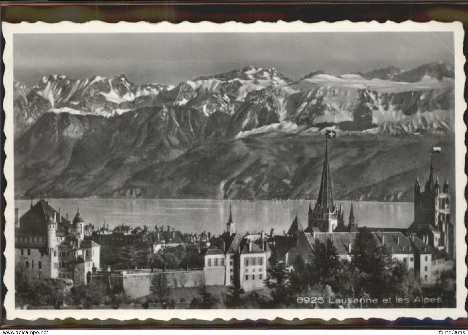 11306335 Lausanne VD Chateau Cathedrale Les Alpes De Savoie Lac Leman Lausanne - Other & Unclassified