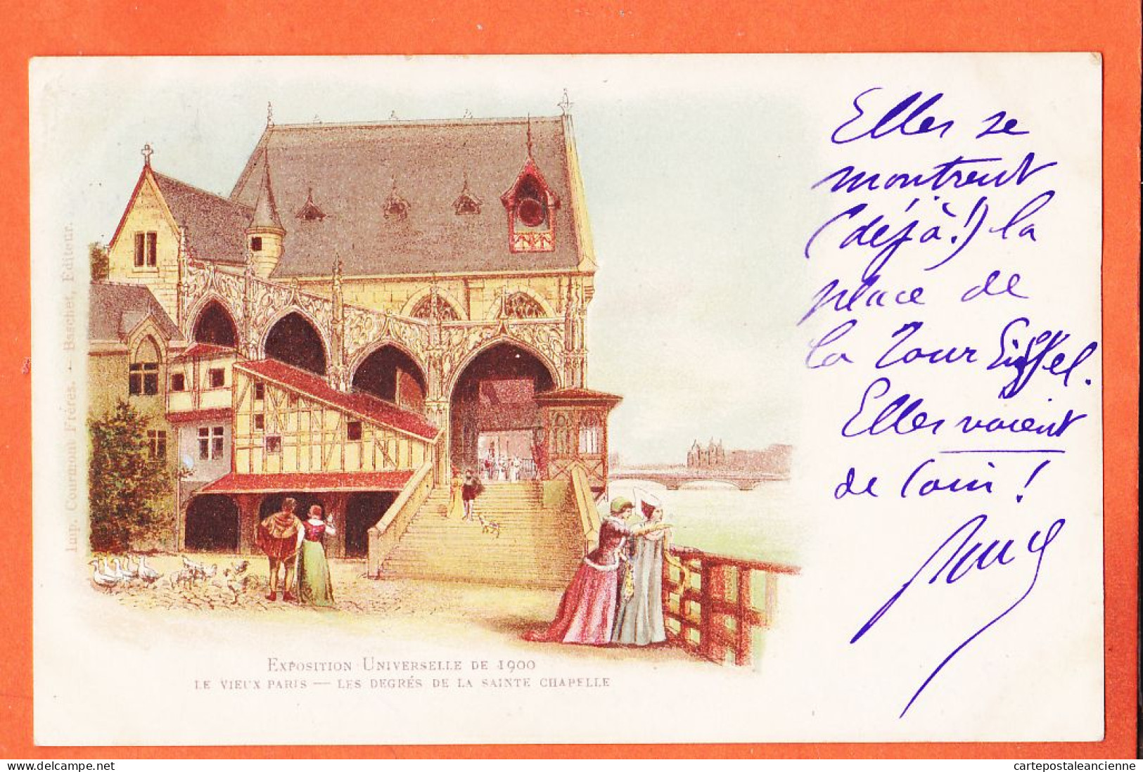 31588 / VIEUX PARIS Exposition Universelle 1900 Degres SAINTE-CHAPELLE Ste Louis ALBY Chateau Parisot COURMONT-BASCHET - Expositions