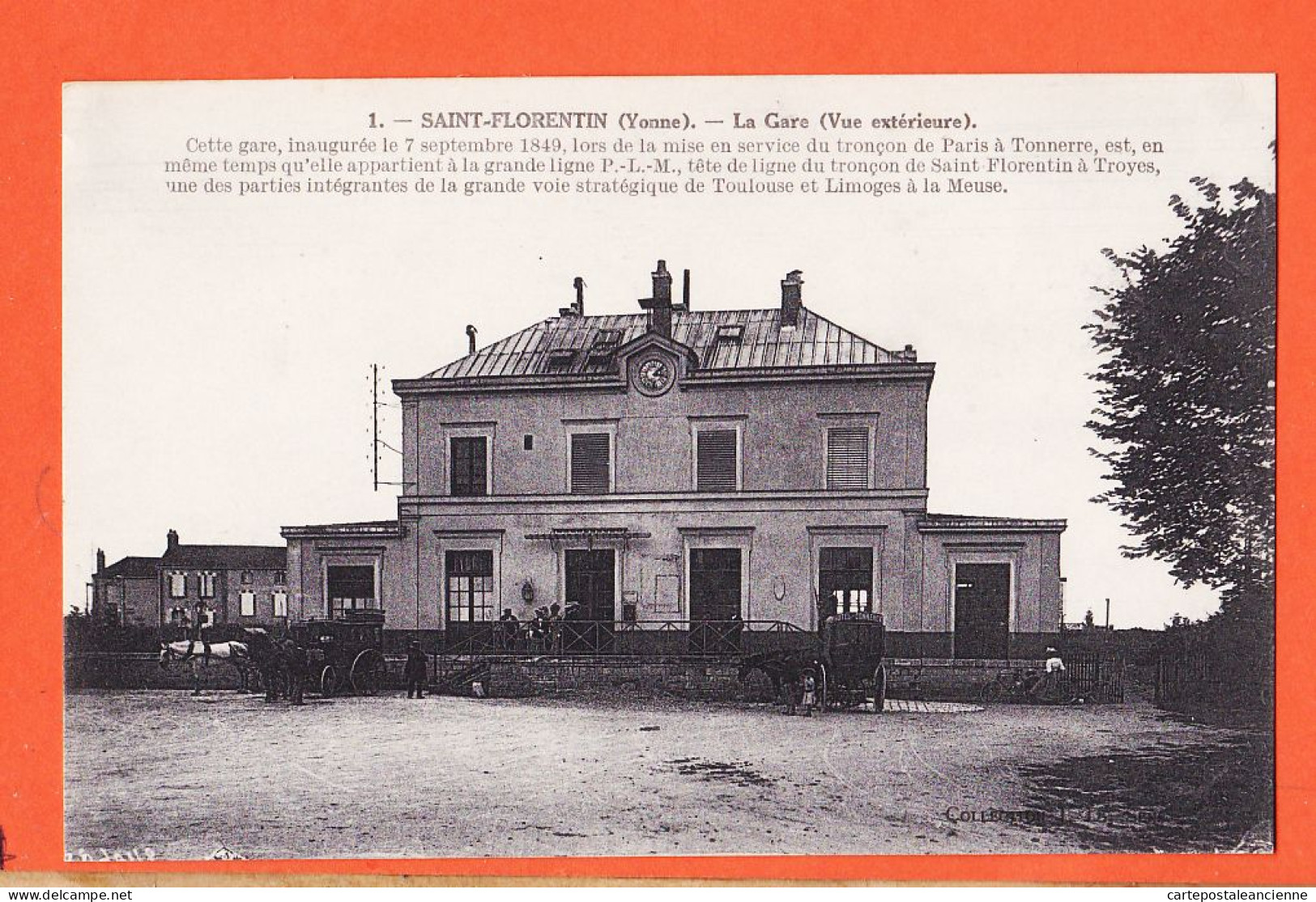 31692 / SAINT-FLORENTIN St 89-Yonne Gare PLM Tronçon TROYES Vue Extérieure 1919 NEURDEIN 1 - Saint Florentin