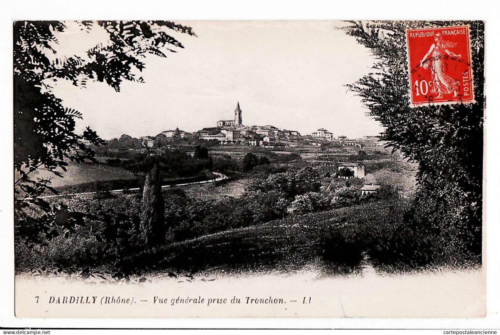 31877 / DARDILLY 69-Rhone Vue Generale Prise Du TRONCHON 1910s à CHEVRIER Rue Cely Lyon - LEVY 7 - Autres & Non Classés