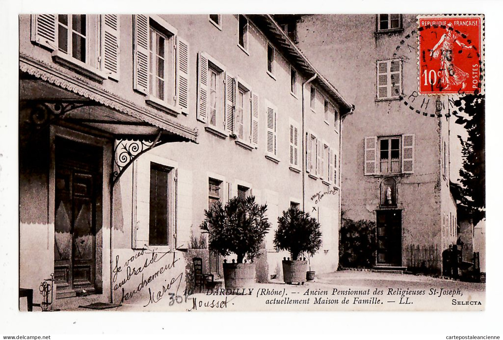 31883 / Rare DARDILLY (69) PENSIONNAT Religieuses SAINT-JOSEPH St Actuelle Maison Retraite 1914 à CHANFREY Lyon - Sonstige & Ohne Zuordnung