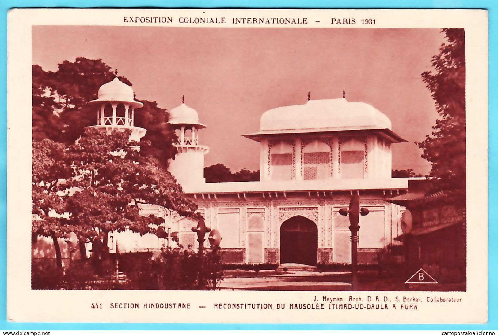 31597 / PARIS Exposition 1931 Section HINDOUSTANE Reconstitution Mausolee ITIMAD DAULA AORA Architectes HEYMAN BARKAÏ - Exhibitions