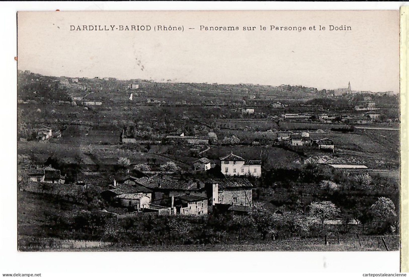 31898 / DARDILLY-BARIOD 69-Rhone Panorama Sur Le PARSONGE Et DODIN 1917 à Sabatier Rue Vigne Saint-Etienne - Other & Unclassified