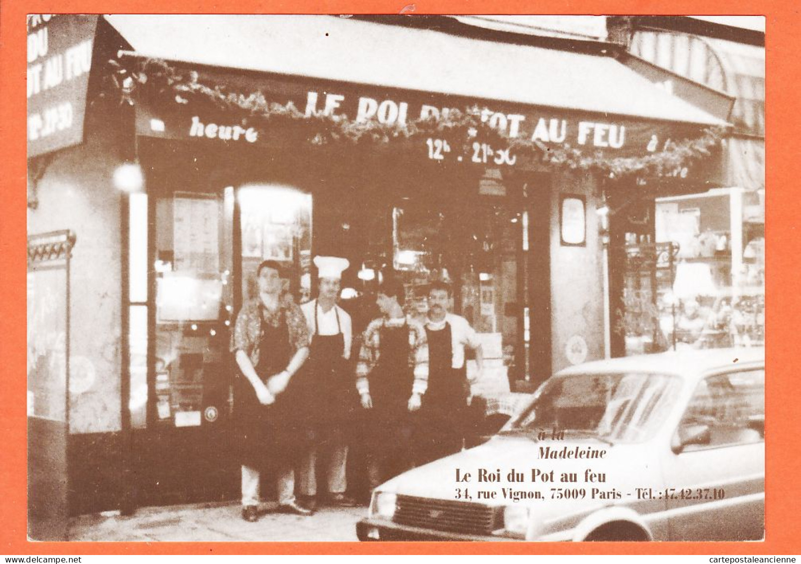 31637 / Peu Commun PARIS IX LE ROI Du POT Au FEU 34 Rue VIGNON A La MADELEINE Et 40 Rue De PONTHIEU Cppub 1975s - Arrondissement: 09