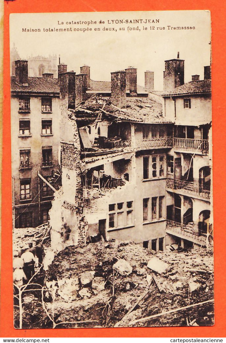 31892 / LYON SAINT-JEAN Catastrophe FOURVIERE 12-13 Novembre 1930 Maison Coupée En Deux 12 Rue TRAMASSAC PACALET - Lyon 5