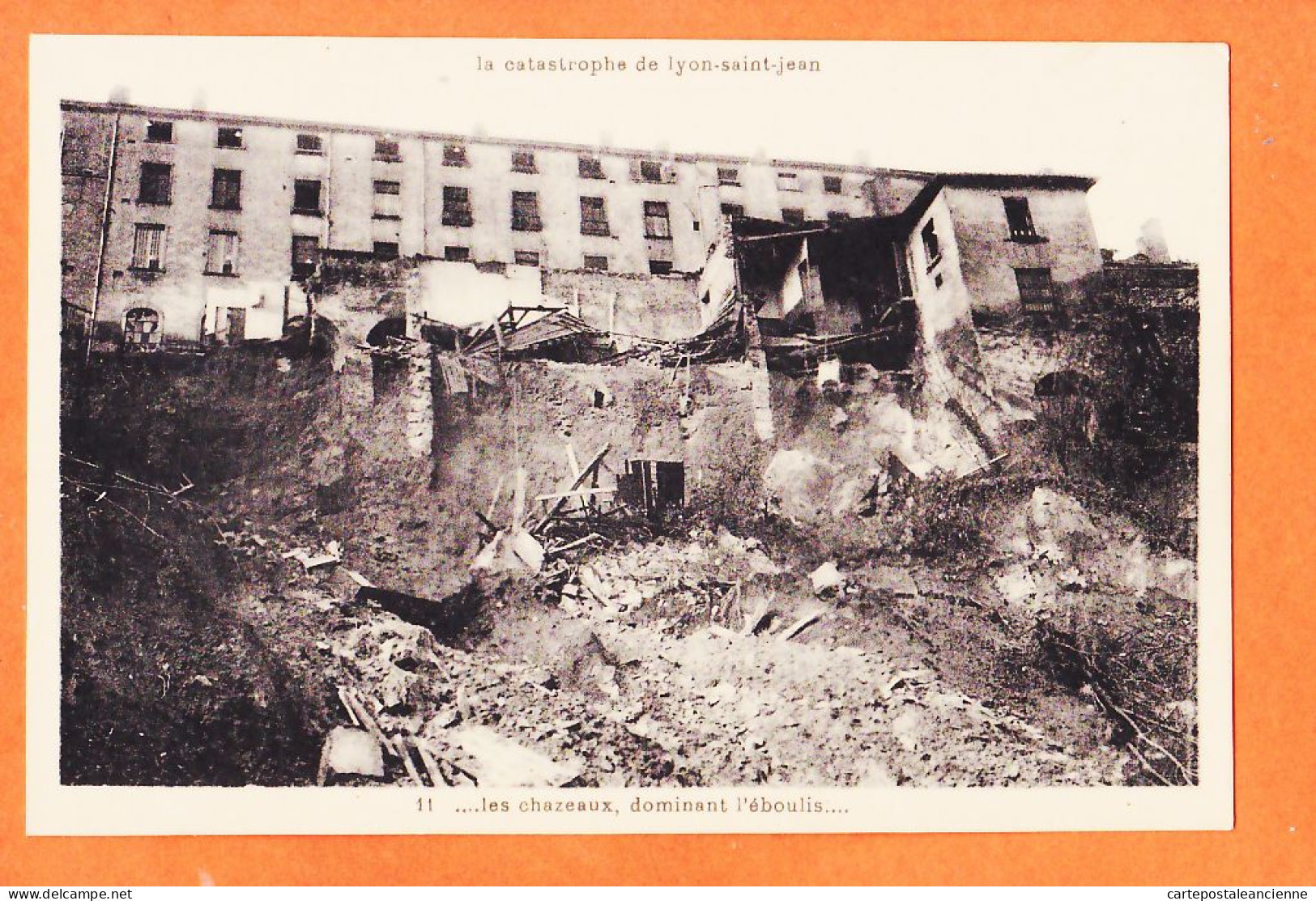 31889 / Catastrophe De LYON SAINT-JEAN Fourvière 12-13 Novembre 1930 Les Chazeaux Dominant L'éboulis CELLARD 11 - Lyon 5