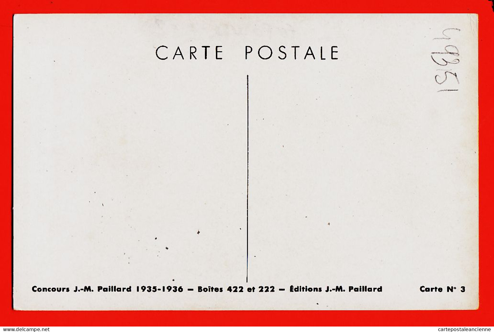 31603 / ♥️ ⭐ ◉ PARIS Salon Concours J-M PAILLARD 1935-1936 Bord De RUISSEAU Thérèse VIDUE 16 Ans 1/2 Carte N°3 - Exhibitions