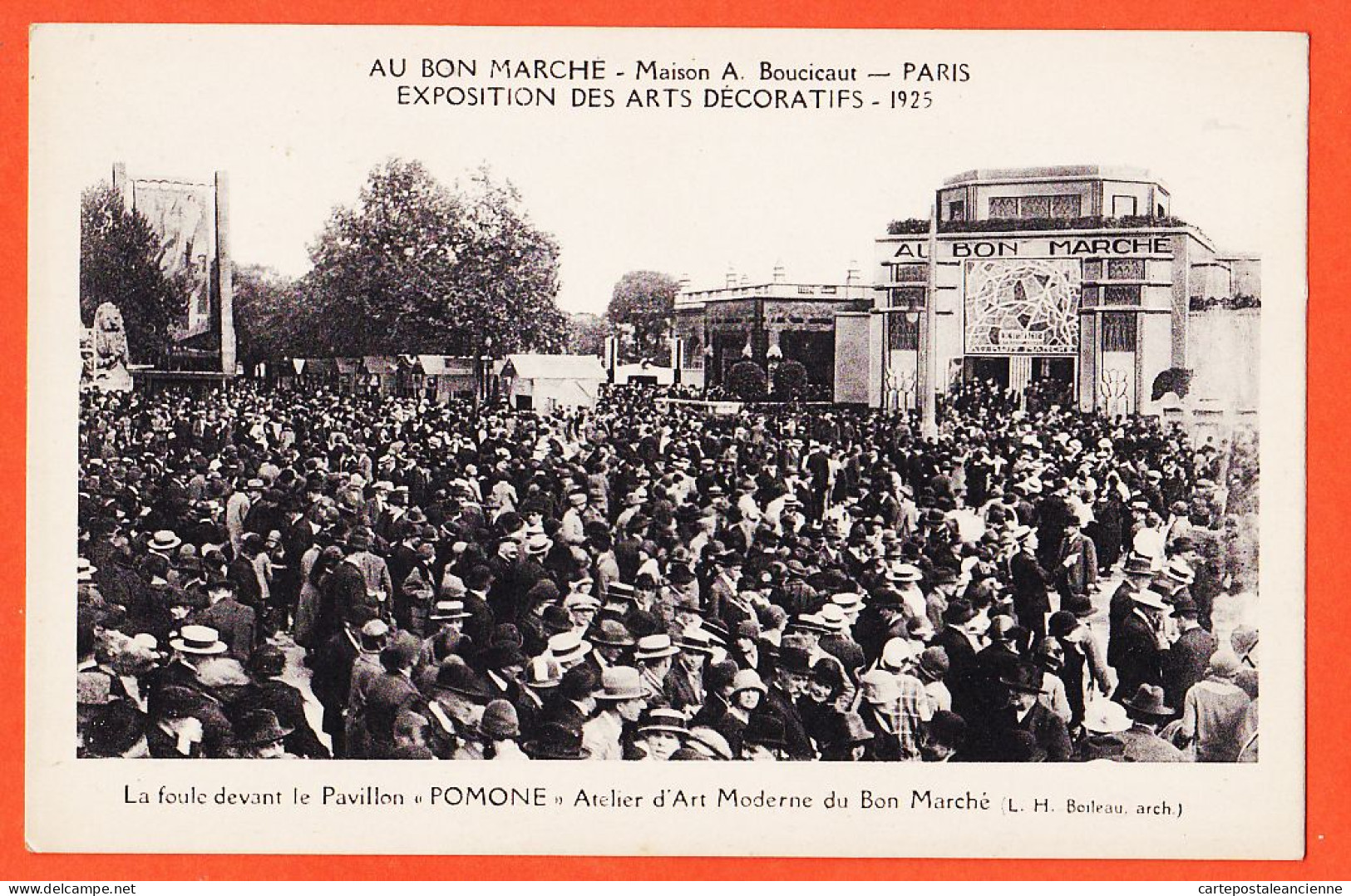 31617 / PARIS VII Pavillon POMONE Foule AU BON MARCHE Maison BOUCICAUT Expostion ARTS DECORATIFS 1925  ( Etat PARFAIT ) - Expositions