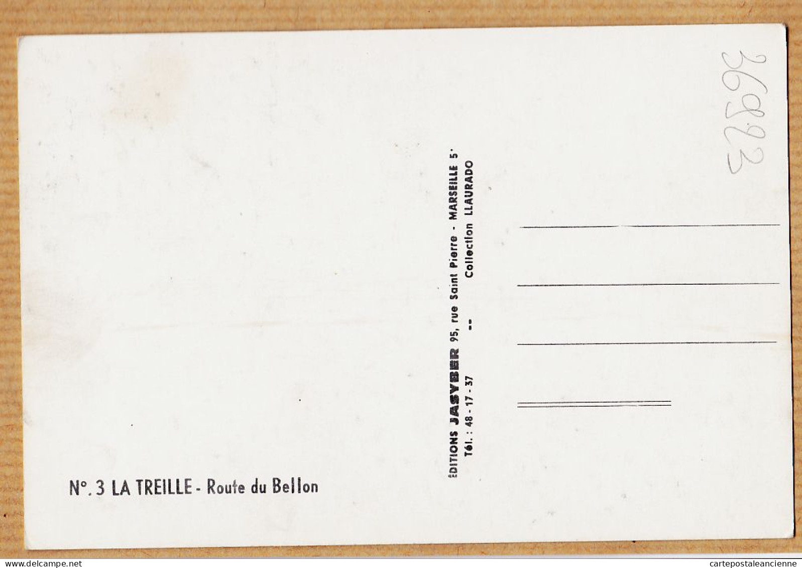 31702 / ⭐ ◉ LA TREILLE Env. MARSEILLE 13-Bouches Du Rhone Route Du BELLON 1965s -JASYBER 3 - Andere & Zonder Classificatie