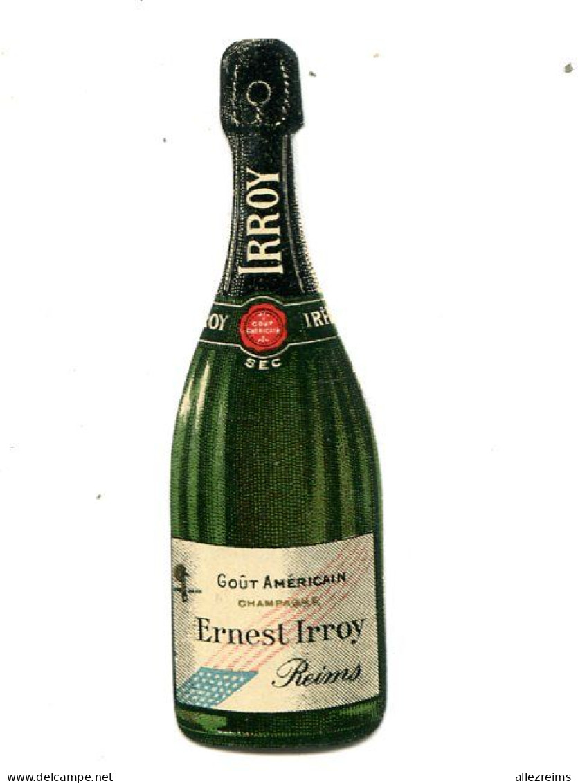 Publicité  : 2 Petits Objets : Bouteilles De Champagne Maison IRROY  à Reims Cuvée        VOIR DESCRIPTIF  Et- Format - Advertising