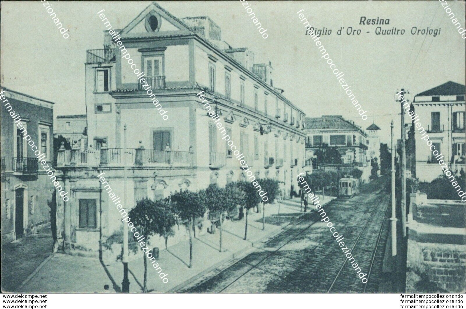 Bh198  Cartolina Resina Miglio D'oro Quattro Orologi Provincia Di Napoli - Napoli (Napels)