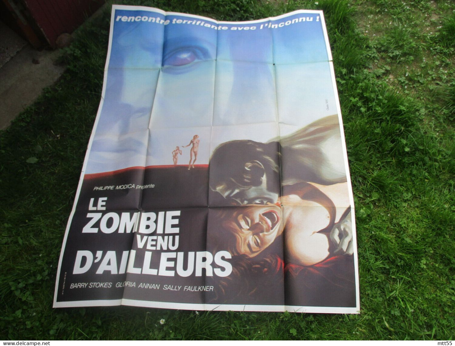 EPOUVANTE LOT 2 GRANDE AFFICHE CINEMA 120X 160 ZOMBIE ET SPECTRE - Posters