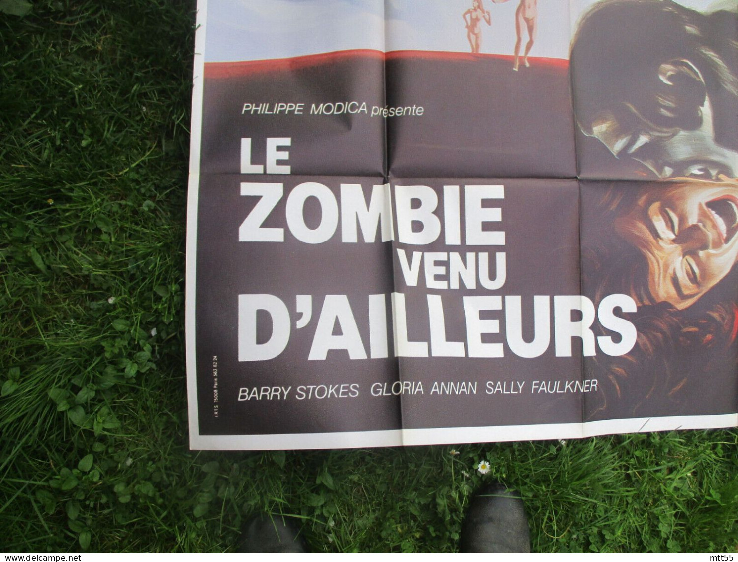 EPOUVANTE LOT 2 GRANDE AFFICHE CINEMA 120X 160 ZOMBIE ET SPECTRE - Affiches