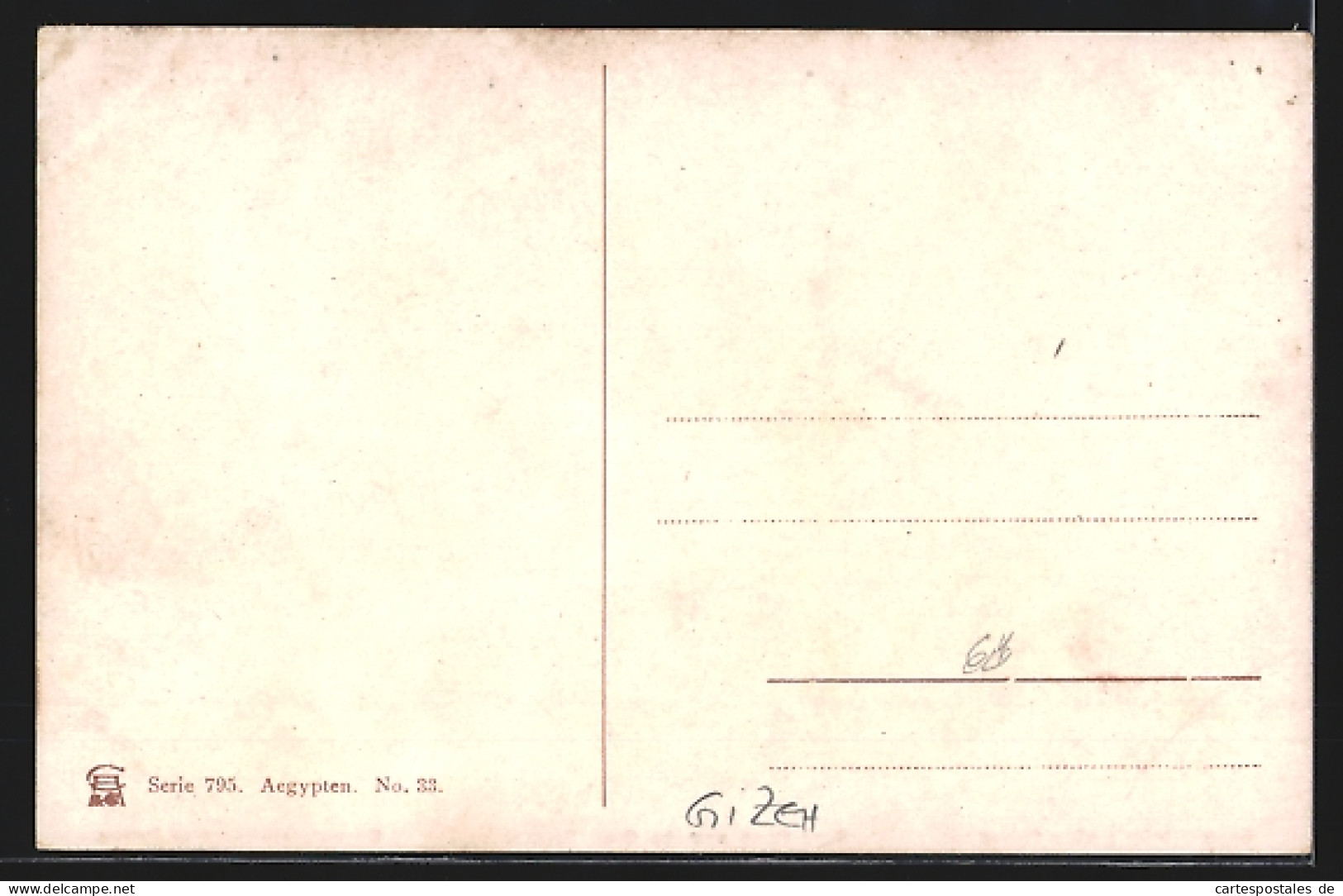 CPA Illustrateur Gizeh, Samum Beim Grossen Sphinx  - Andere & Zonder Classificatie