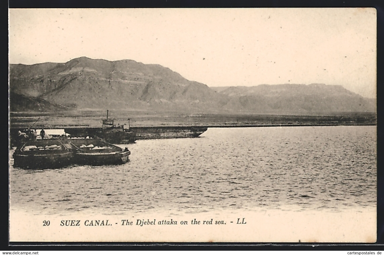 CPA Suez, Suez Canal, The Djebel Attaka On The Red Sea  - Altri & Non Classificati